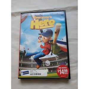 Everyone's Hero DVD, 2006 Blockbuster Movie Animated Baseball Macy Whoopi